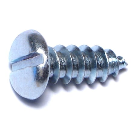 Midwest Fastener Sheet Metal Screw, #16 x 3/4 in, Zinc Plated Steel Pan Head Slotted Drive, 14 PK 62351